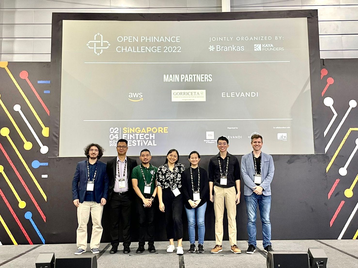 OPC Finallists presenting at Singapore Fintech Festival 2022