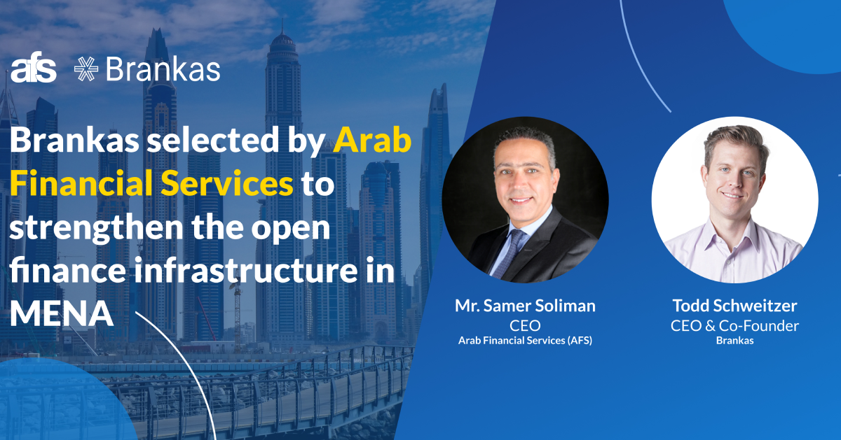 Brankas selected by Arab Financial Services to strengthen the open finance infrastructure in MENA
